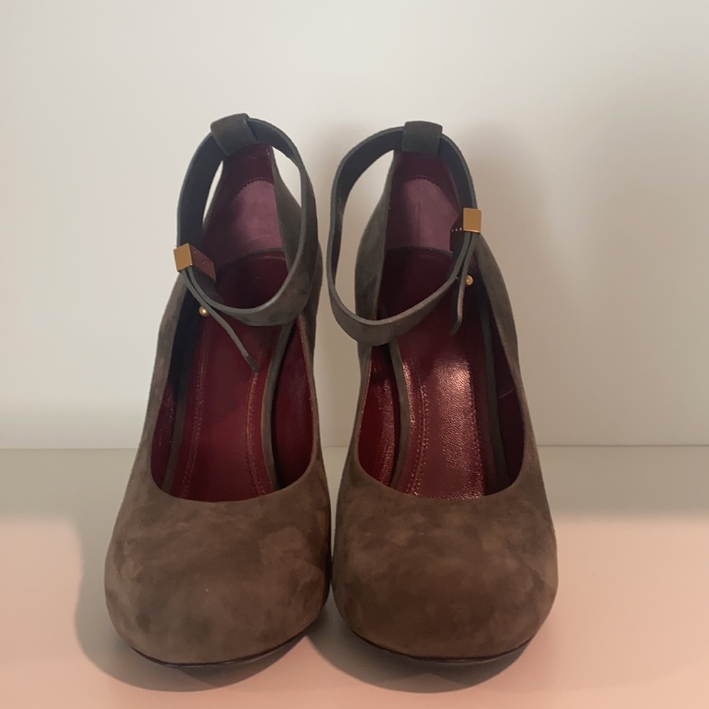 CELINE Paris Stilettos in Gray Suede - Picture 4 of 6